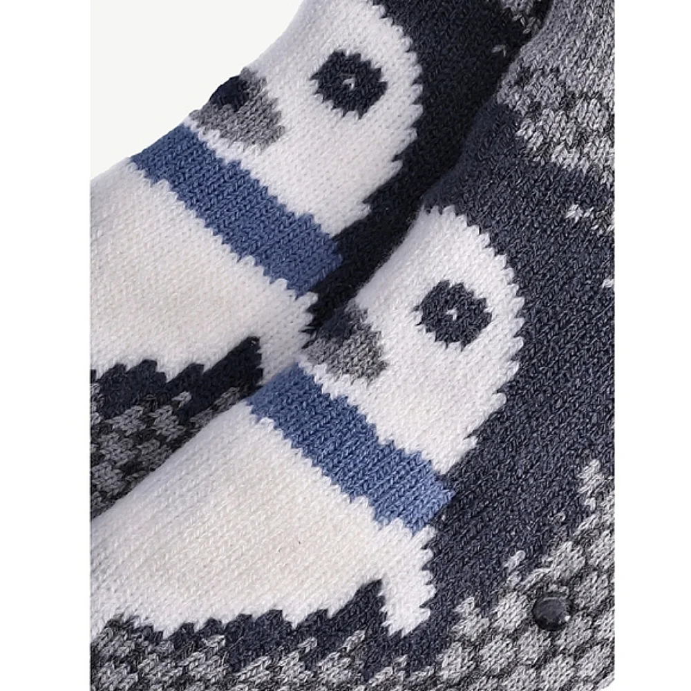 2-Pack Joyspun Hedgehog Knit Slipper Socks - Women's size 4-10